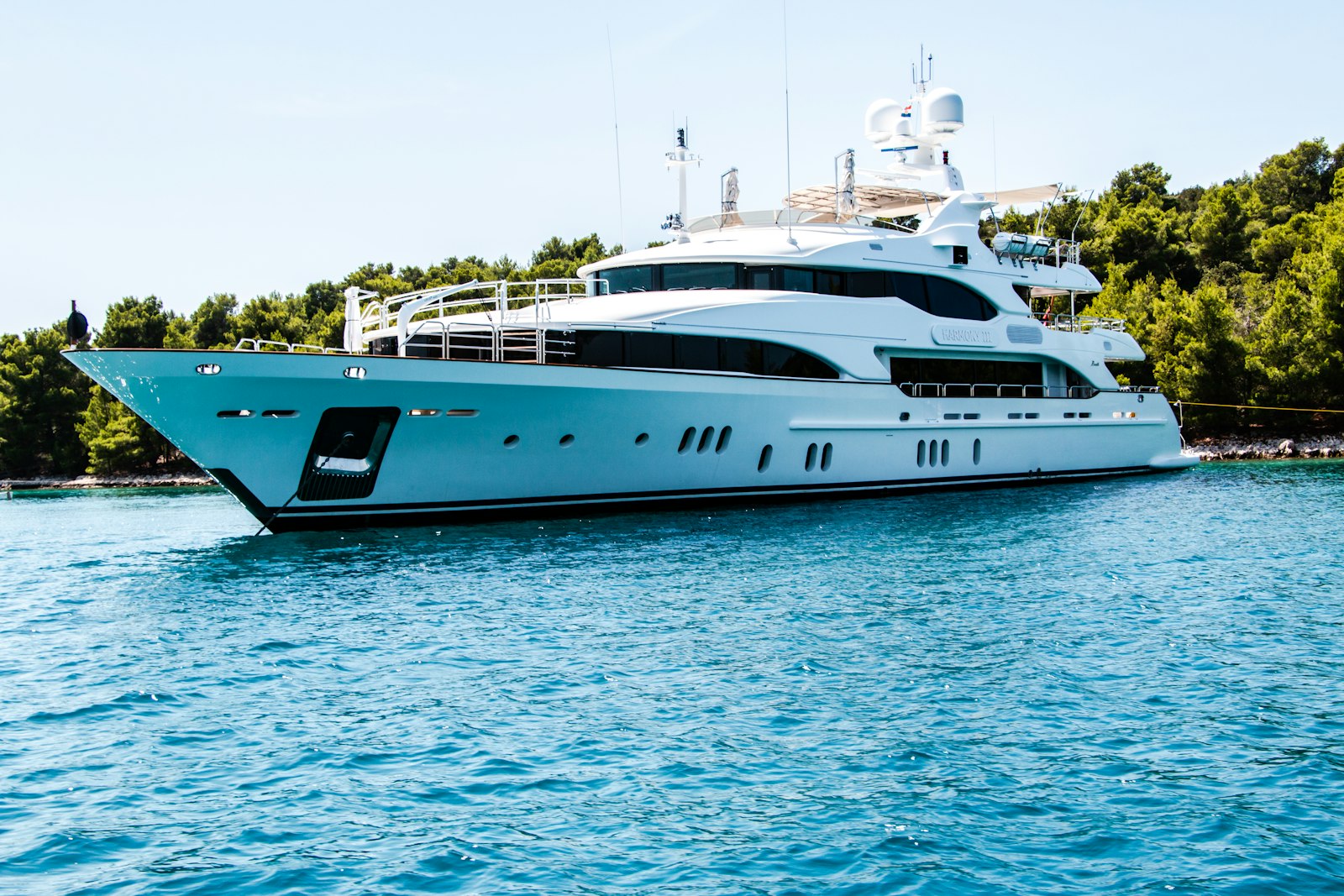 Close view of the fast craft
