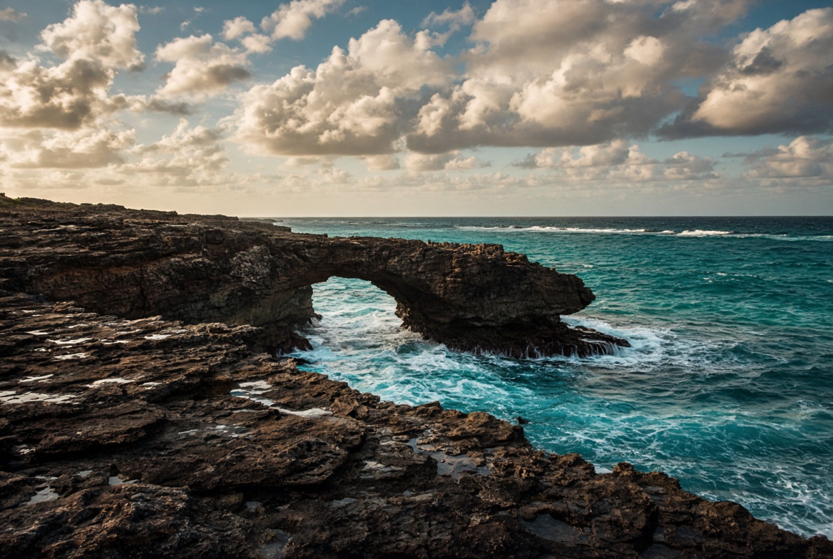Close view of the Antigua coast