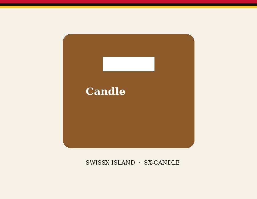 SwissX candle