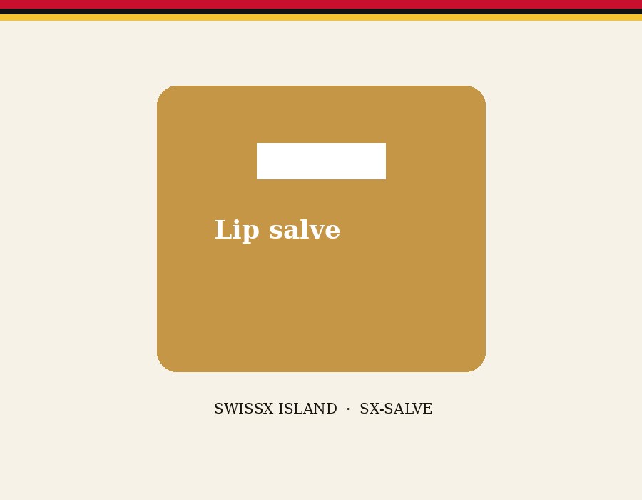 SwissX lip salve